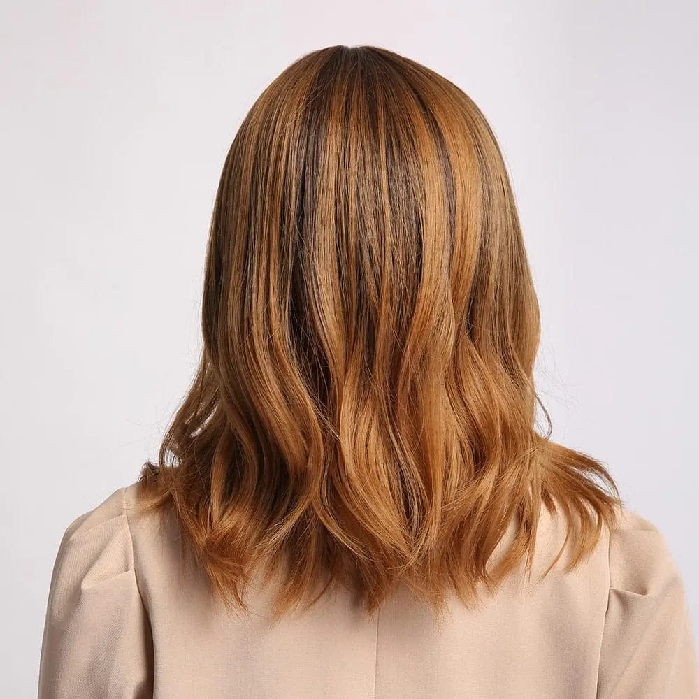Perruque Synthétique Brune Carré Long - Lilou - Perruque Femme