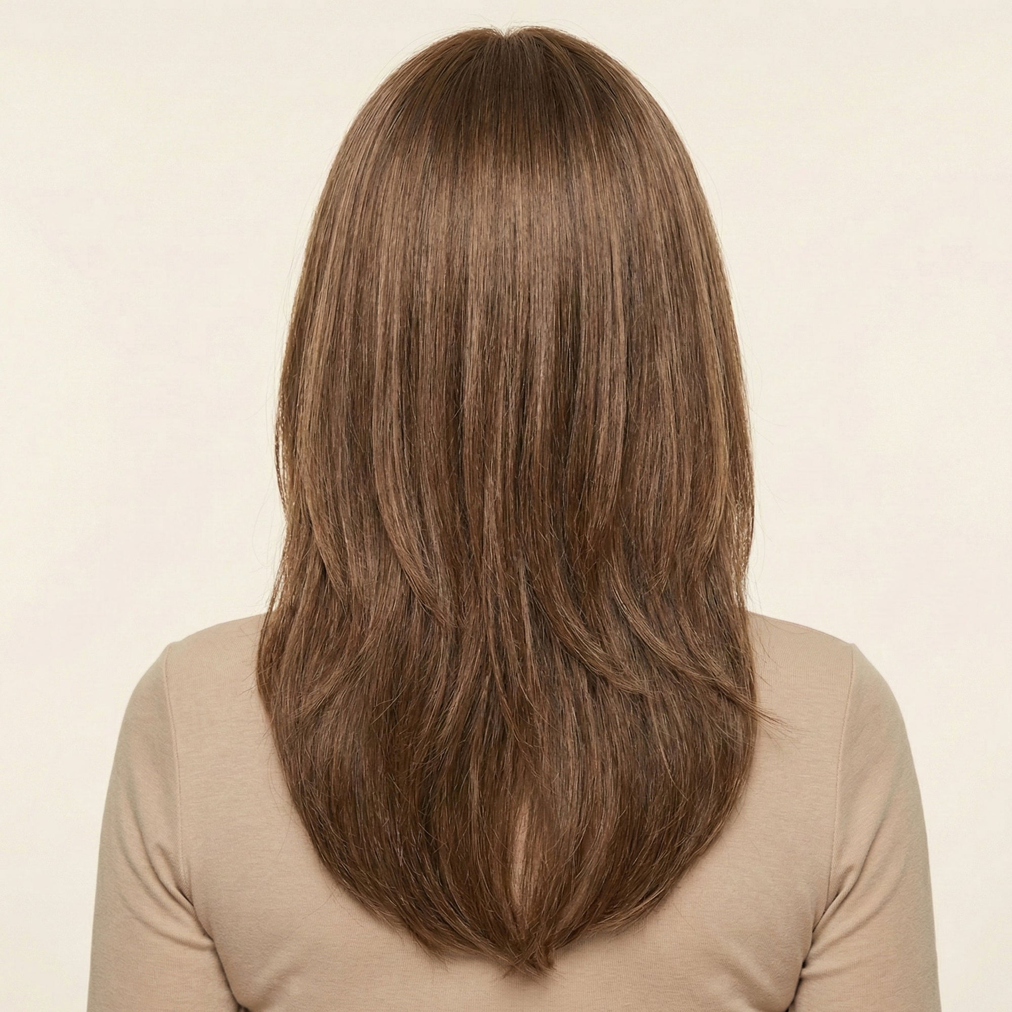 Perruque Synthétique Brune Carré Mi-Long - Ysanne