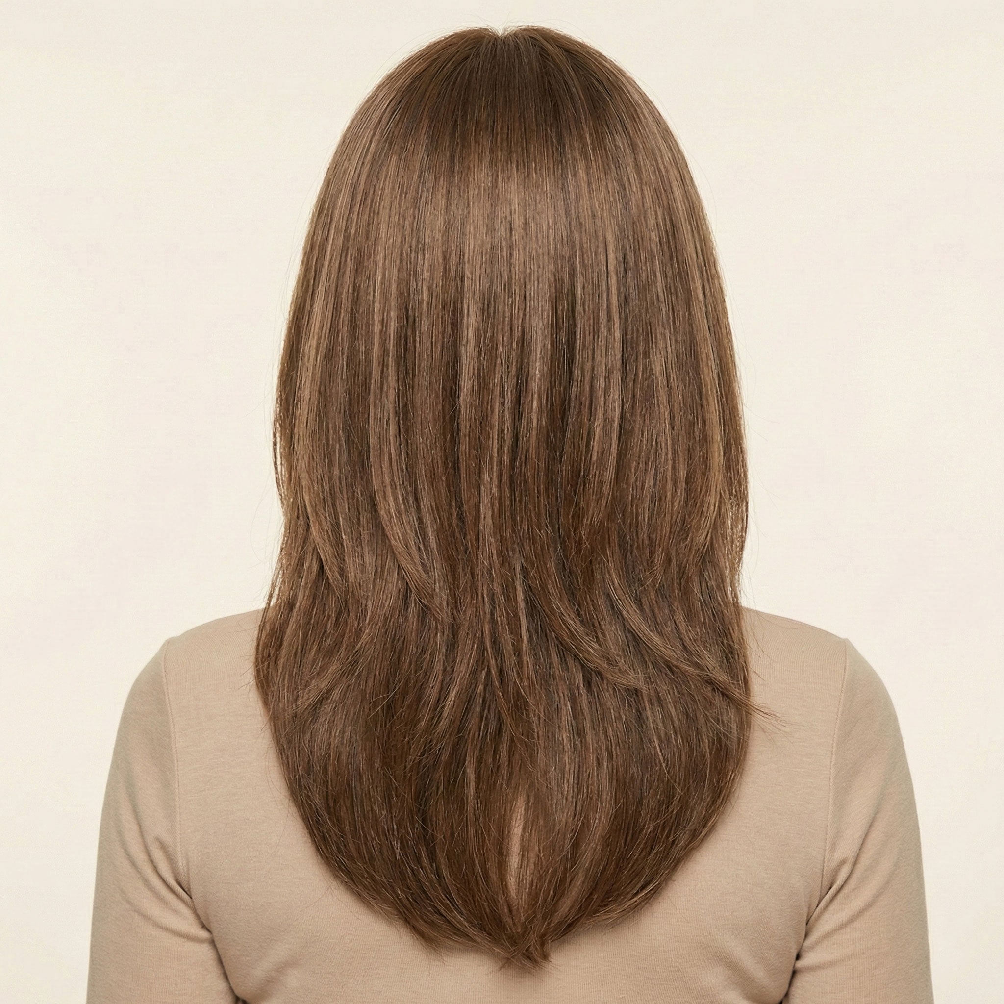 Perruque Synthétique Brune Carré Mi-Long - Ysanne