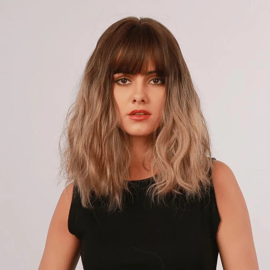 Perruque Synthétique Brune Carré Mi-Long - Xanthe - Perruque Femme