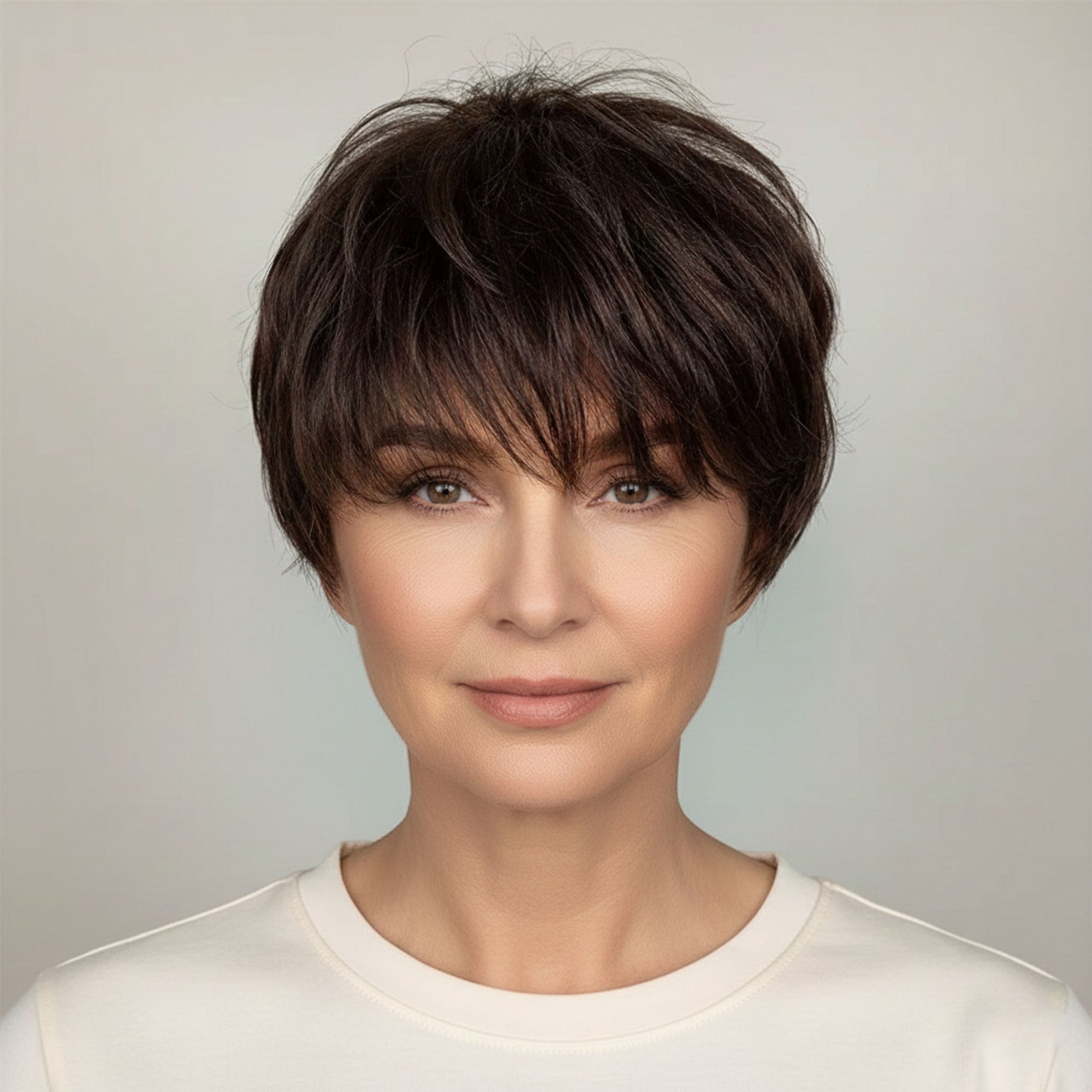 Perruque Synthétique Brune Courte - Ursula