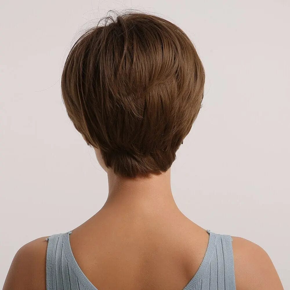 Perruque Synthétique Brune Courte - Juliette - Perruque Femme