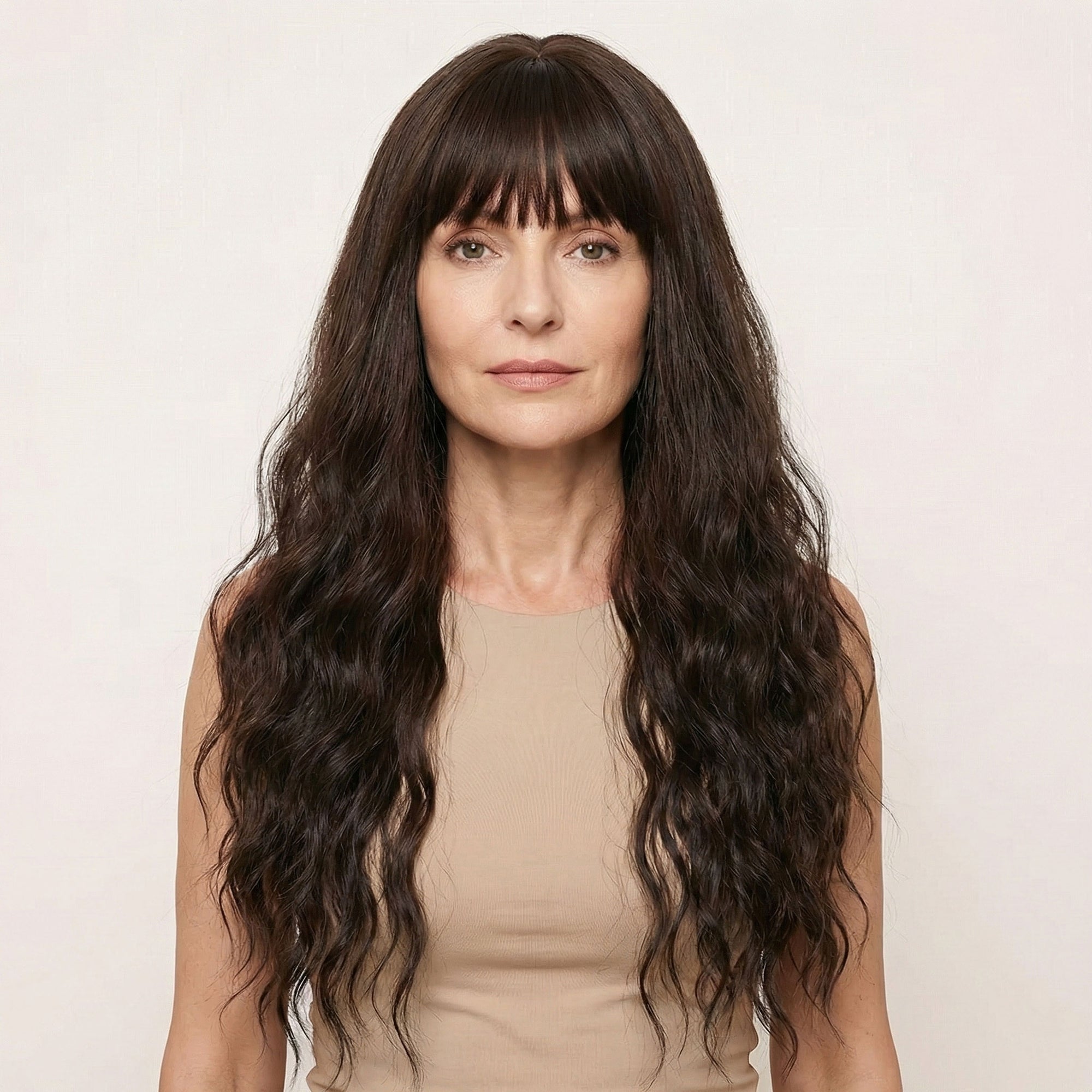 Perruque Synthétique Brune Longue - Bellamy