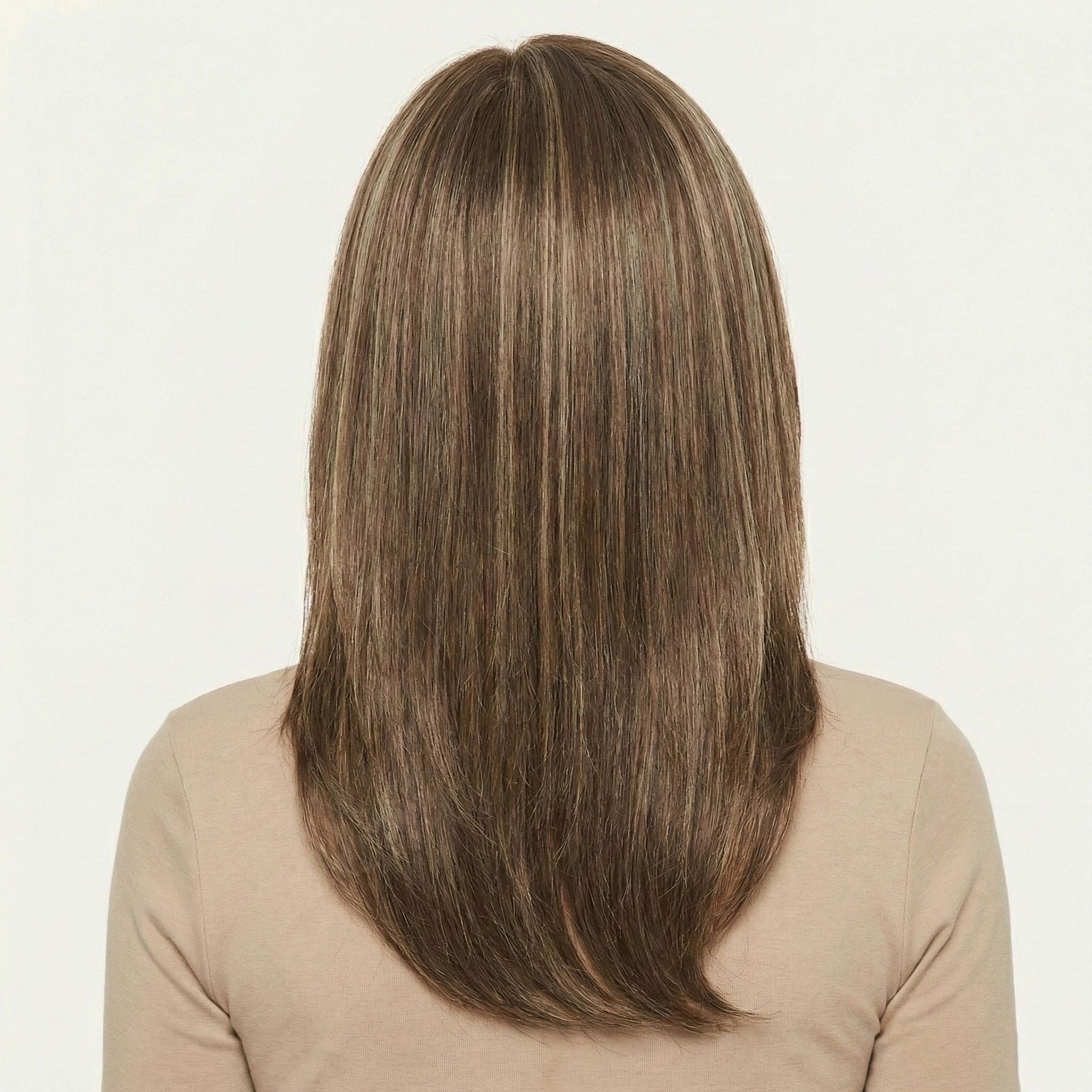 Perruque Synthétique Brune Longue - Blanca - dos