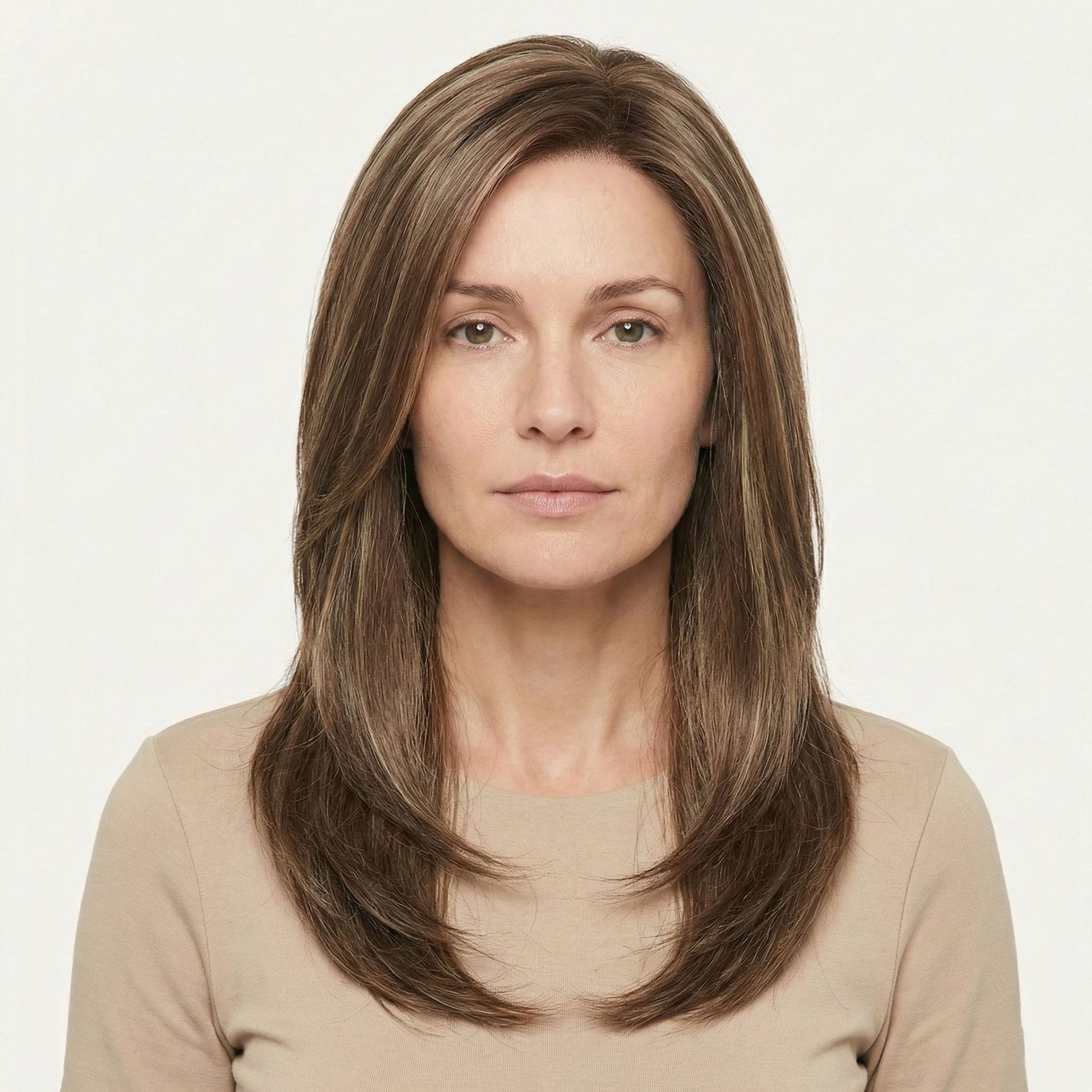 Perruque Synthétique Brune Longue - Blanca