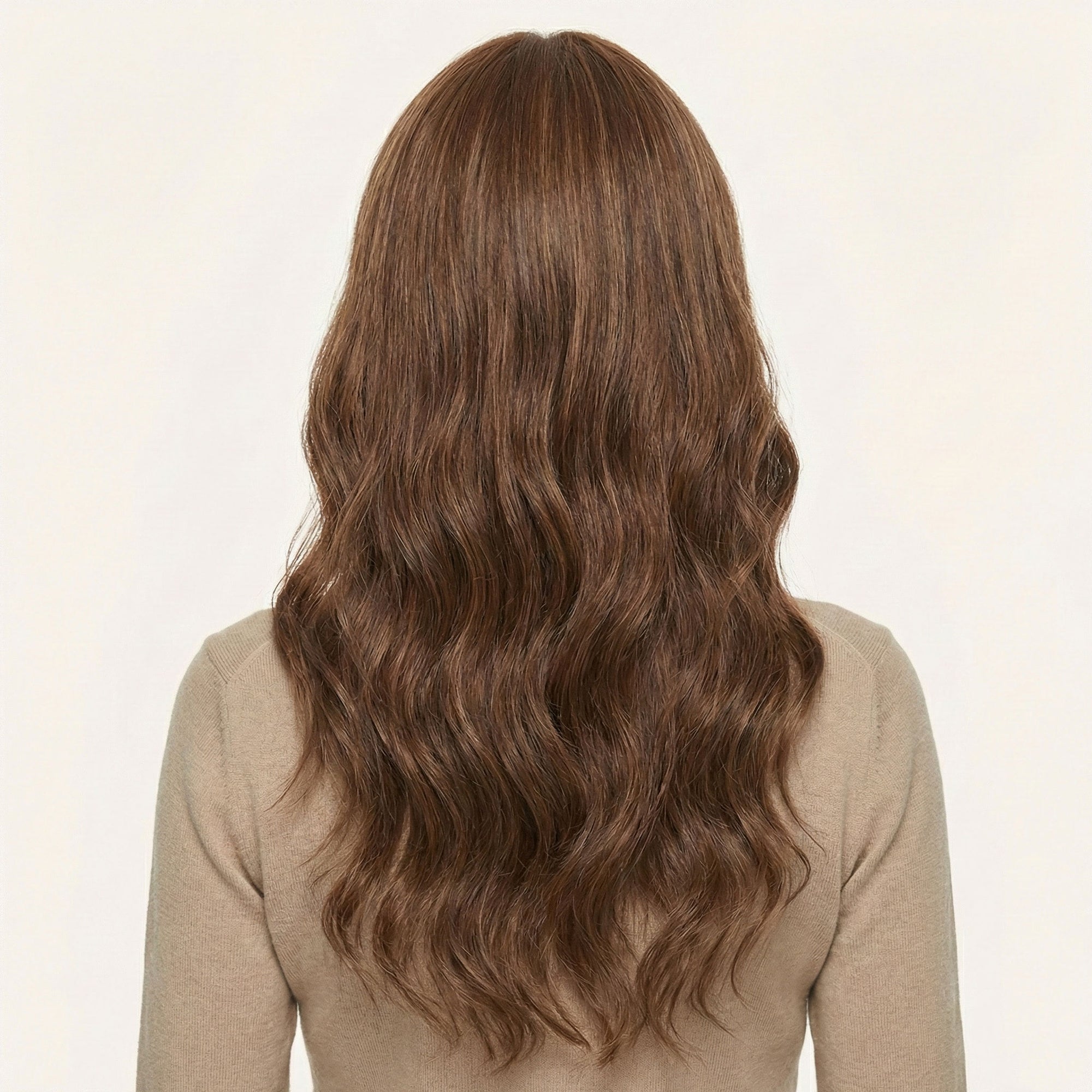 Perruque Synthétique Brune Longue - Calista - dos