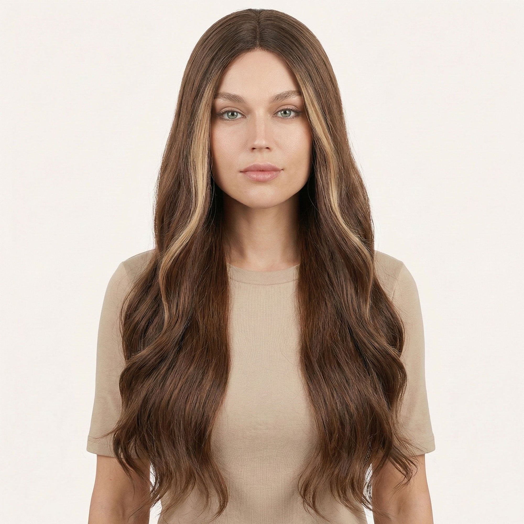 Perruque Synthétique Brune Longue - Fanny