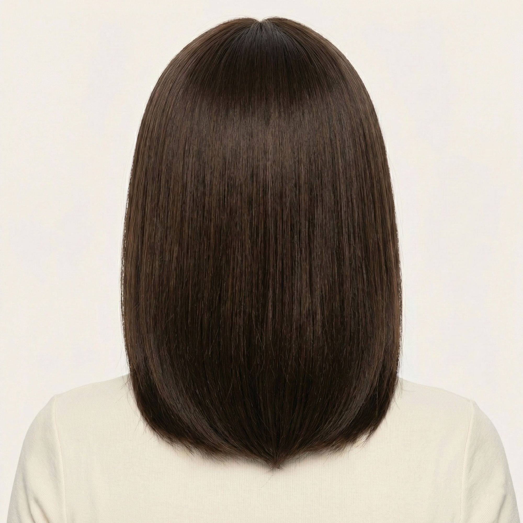 Perruque Synthétique Brune Longue - Indira - dos