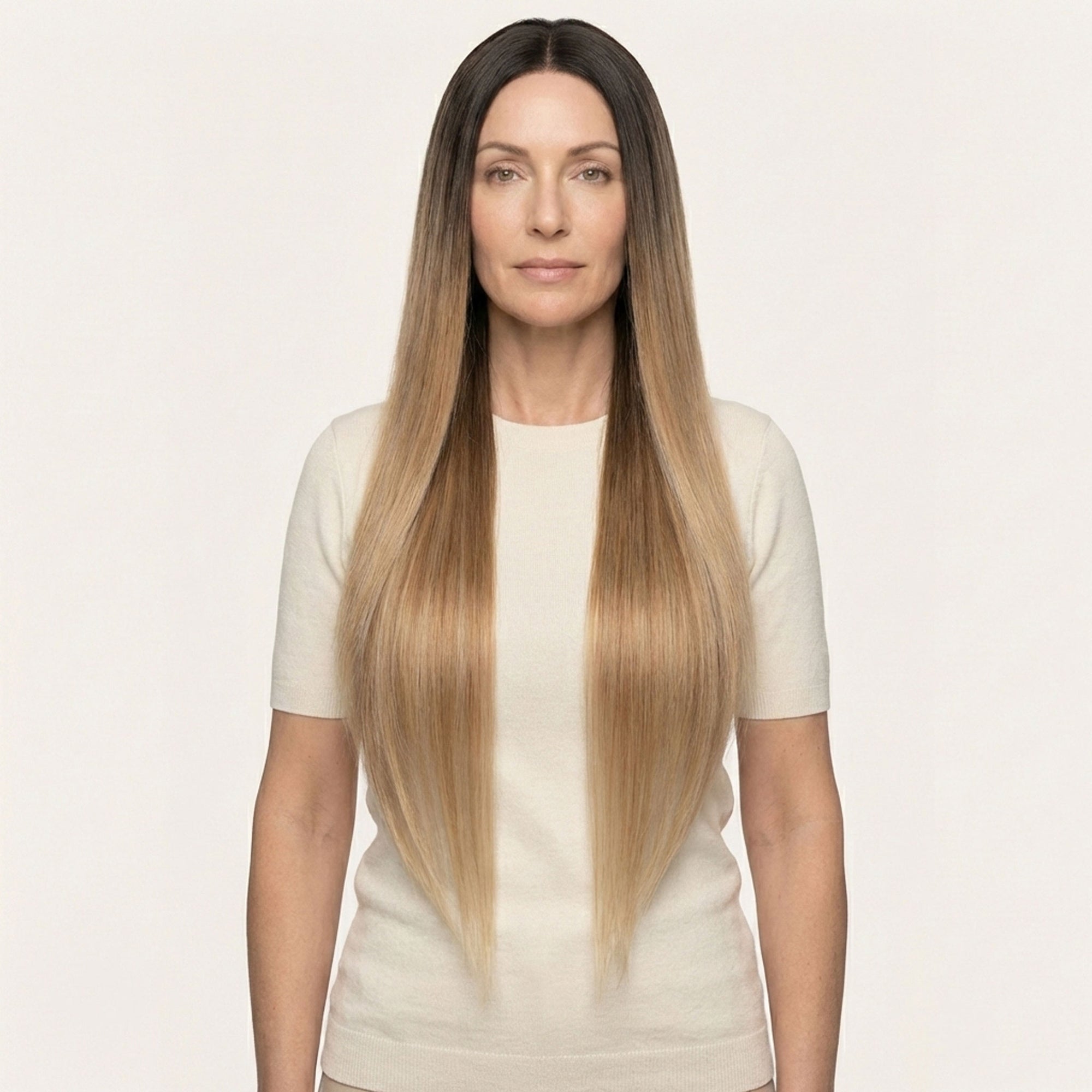 Perruque Synthétique Brune Longue - Karine