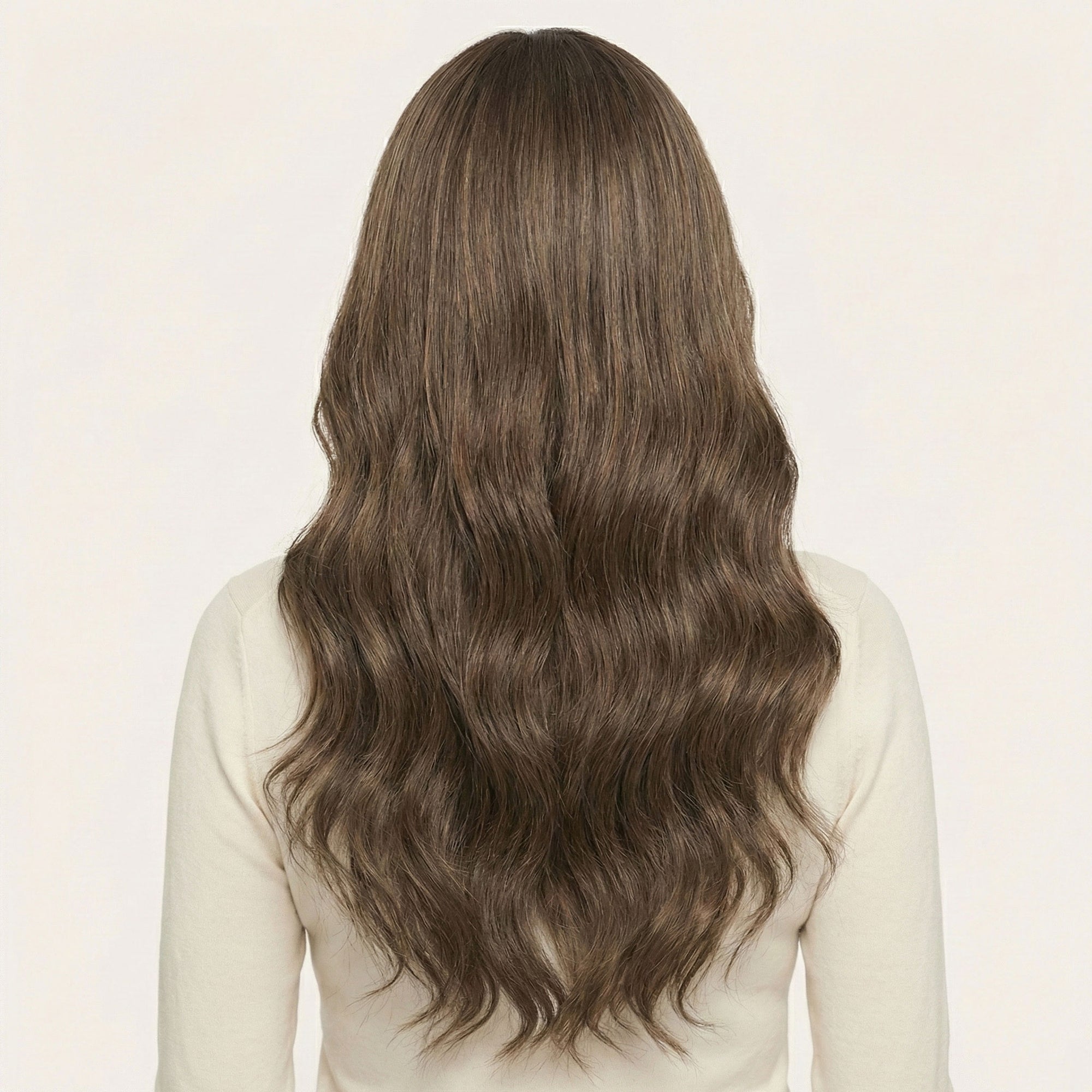 Perruque Synthétique Brune Longue - Lorelei - dos