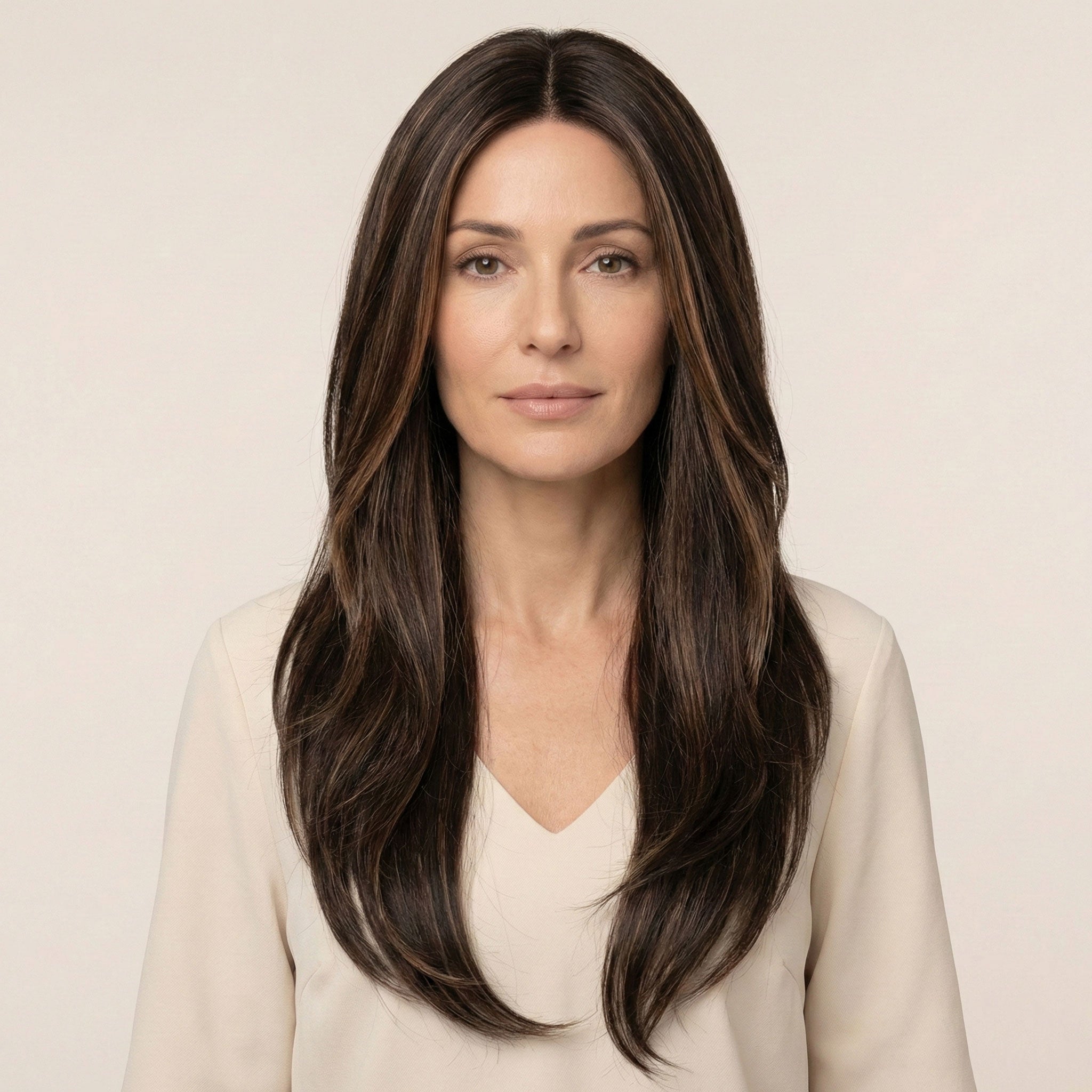 Perruque Synthétique Brune Longue - Nyssa