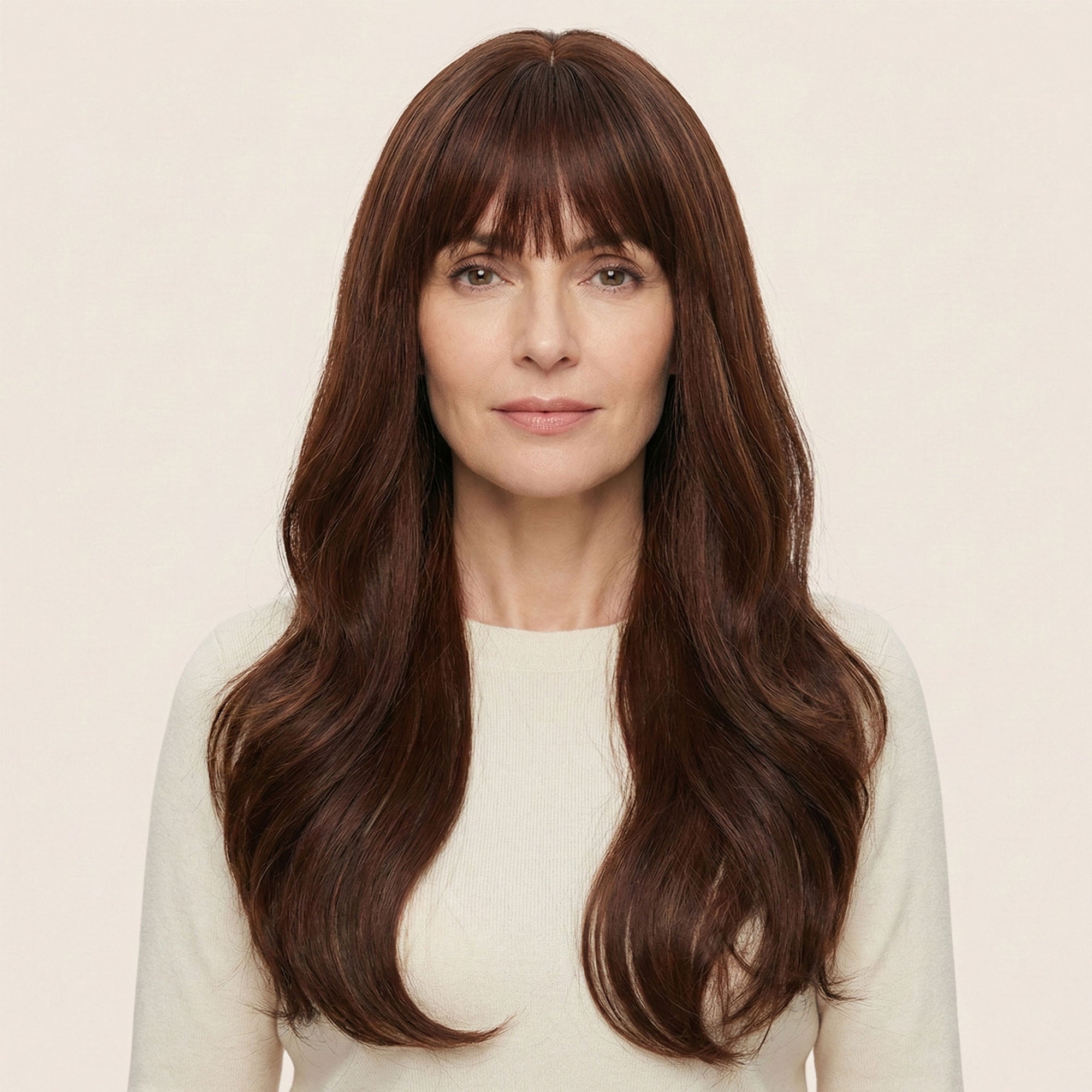 Perruque Synthétique Brune Longue - Perla