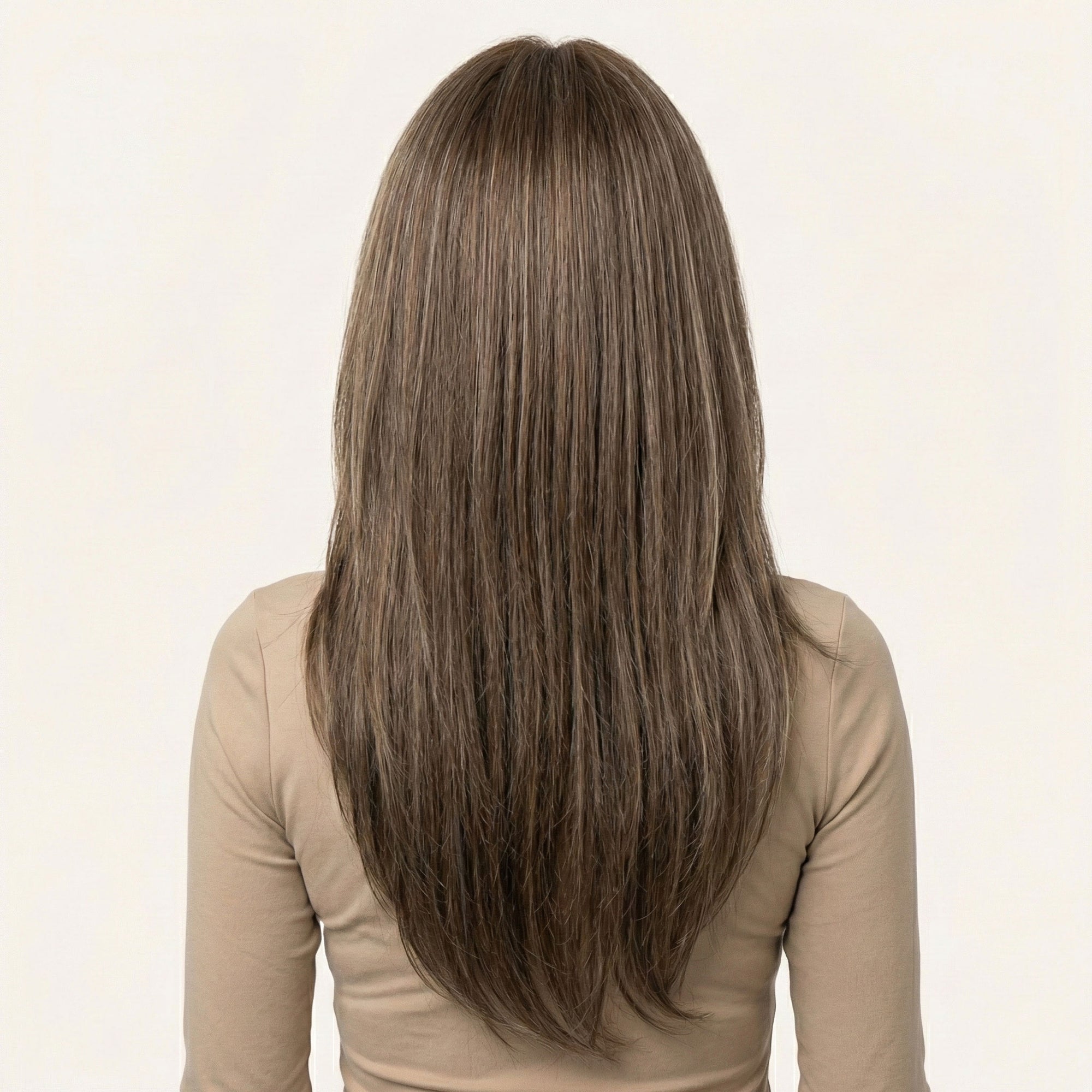 Perruque Synthétique Brune Longue - Querida - dos