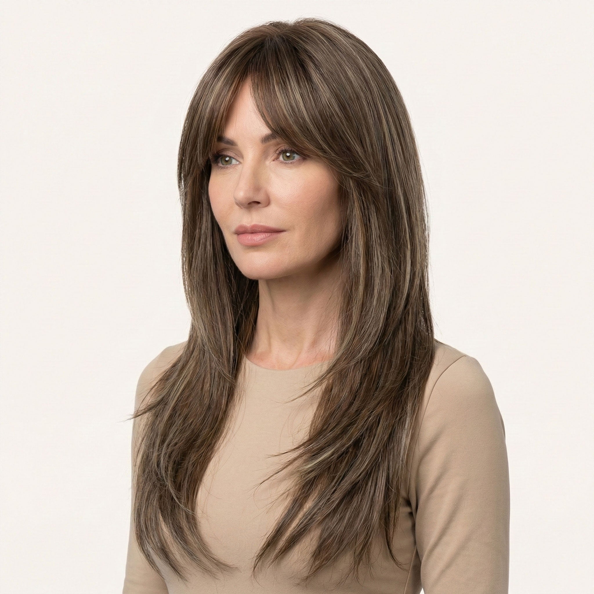 Perruque Synthétique Brune Longue - Querida