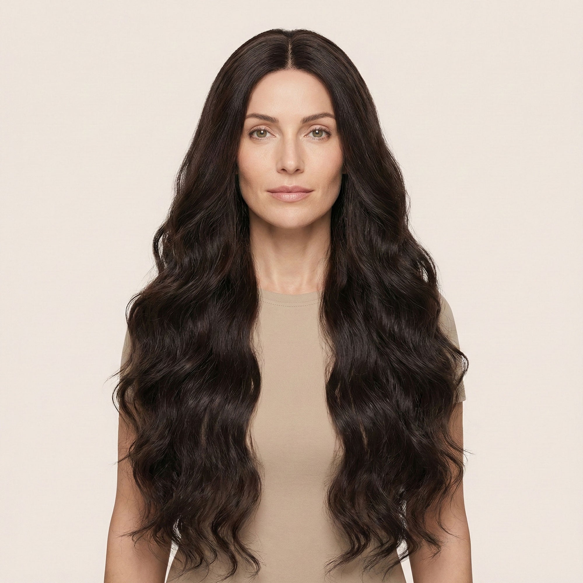 Perruque Synthétique Brune Longue - Wynona