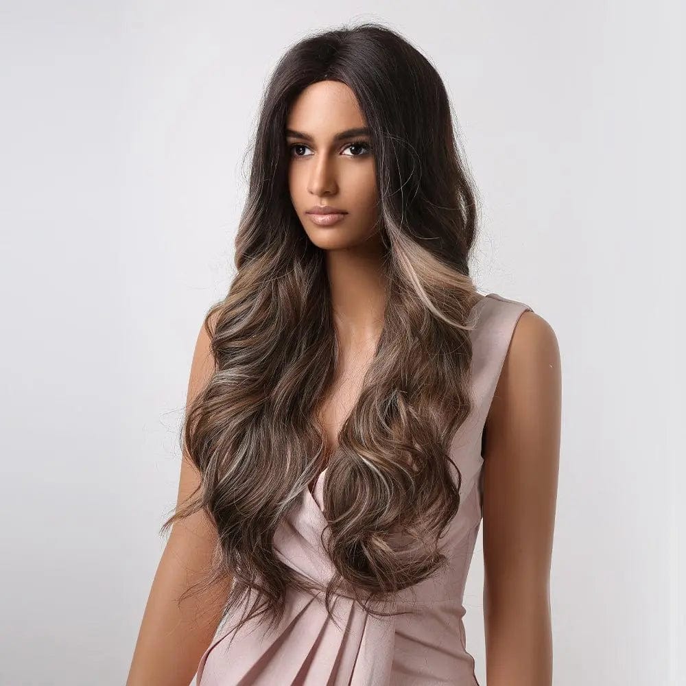 Perruque Synthétique Brune Longue - Aveline - Perruque Femme