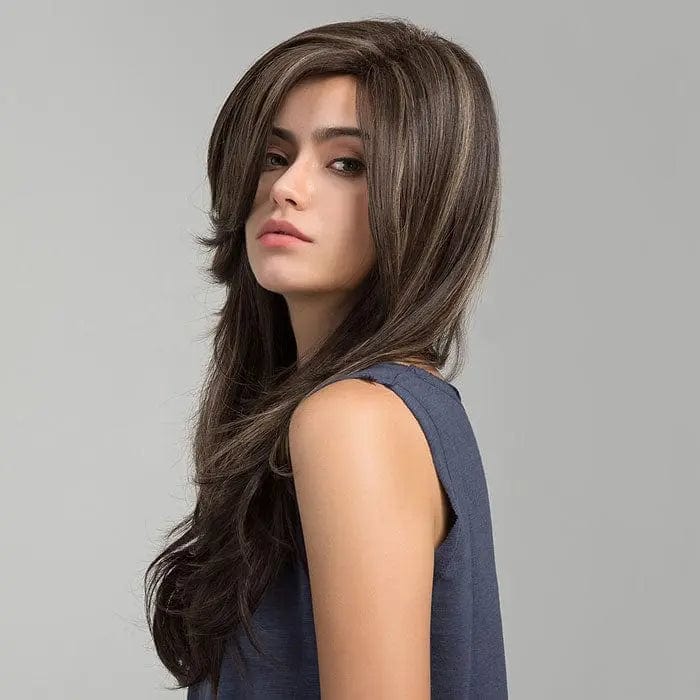 Perruque Synthétique Brune Longue - Donatella - Perruque Femme