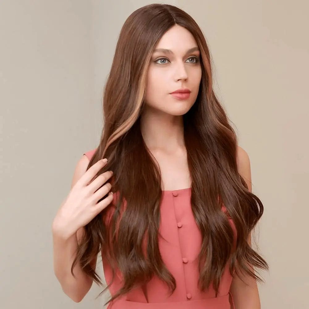 Perruque Synthétique Brune Longue - Fanny - Perruque Femme