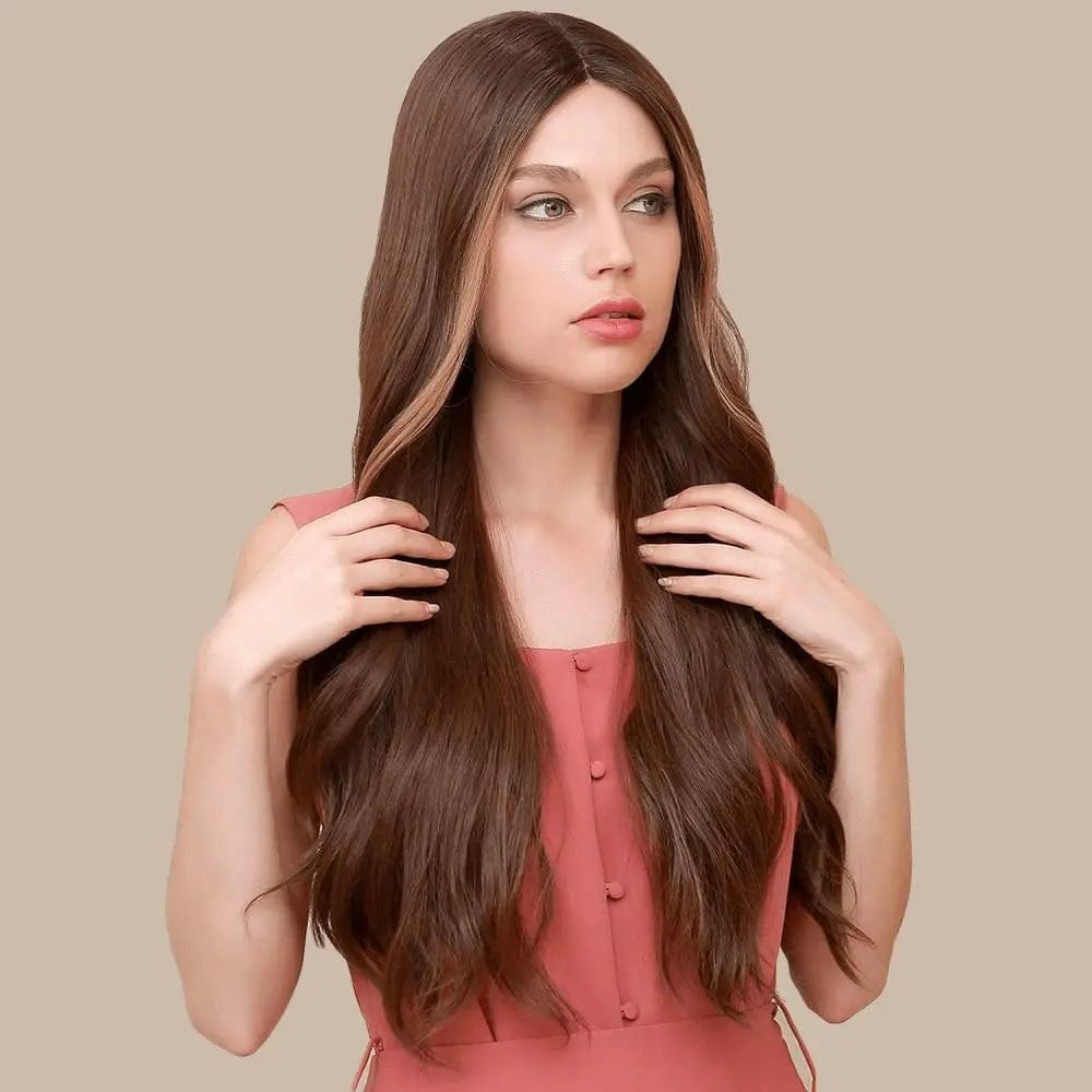 Perruque Synthétique Brune Longue - Fanny - Perruque Femme