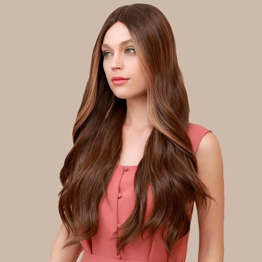 Perruque Synthétique Brune Longue - Fanny - Perruque Femme