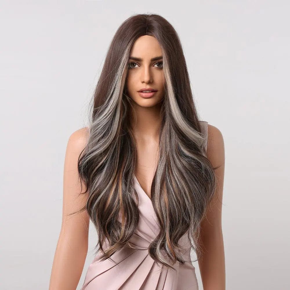 Perruque Synthétique Brune Longue - Glenda - Perruque Femme