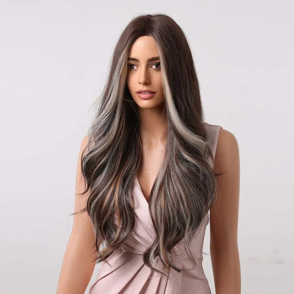 Perruque Synthétique Brune Longue - Glenda - Perruque Femme