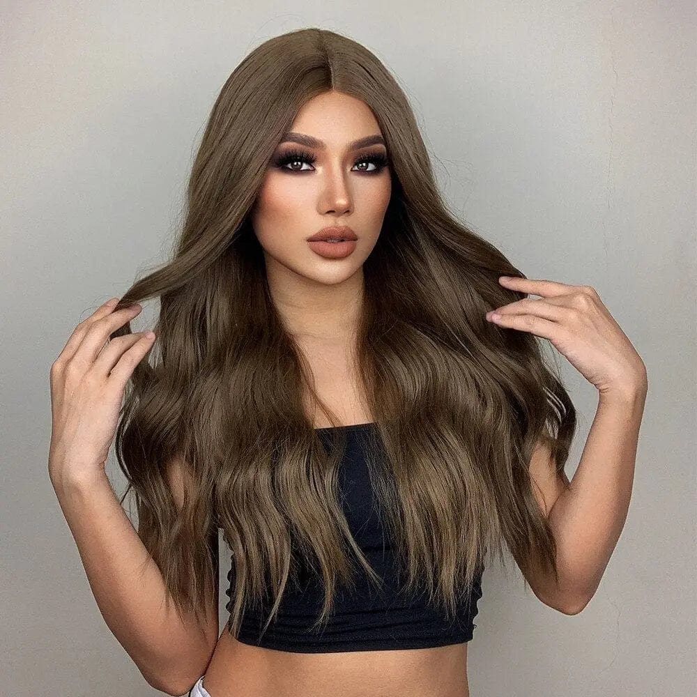 Perruque Synthétique Brune Longue - Lorelei - Perruque Femme
