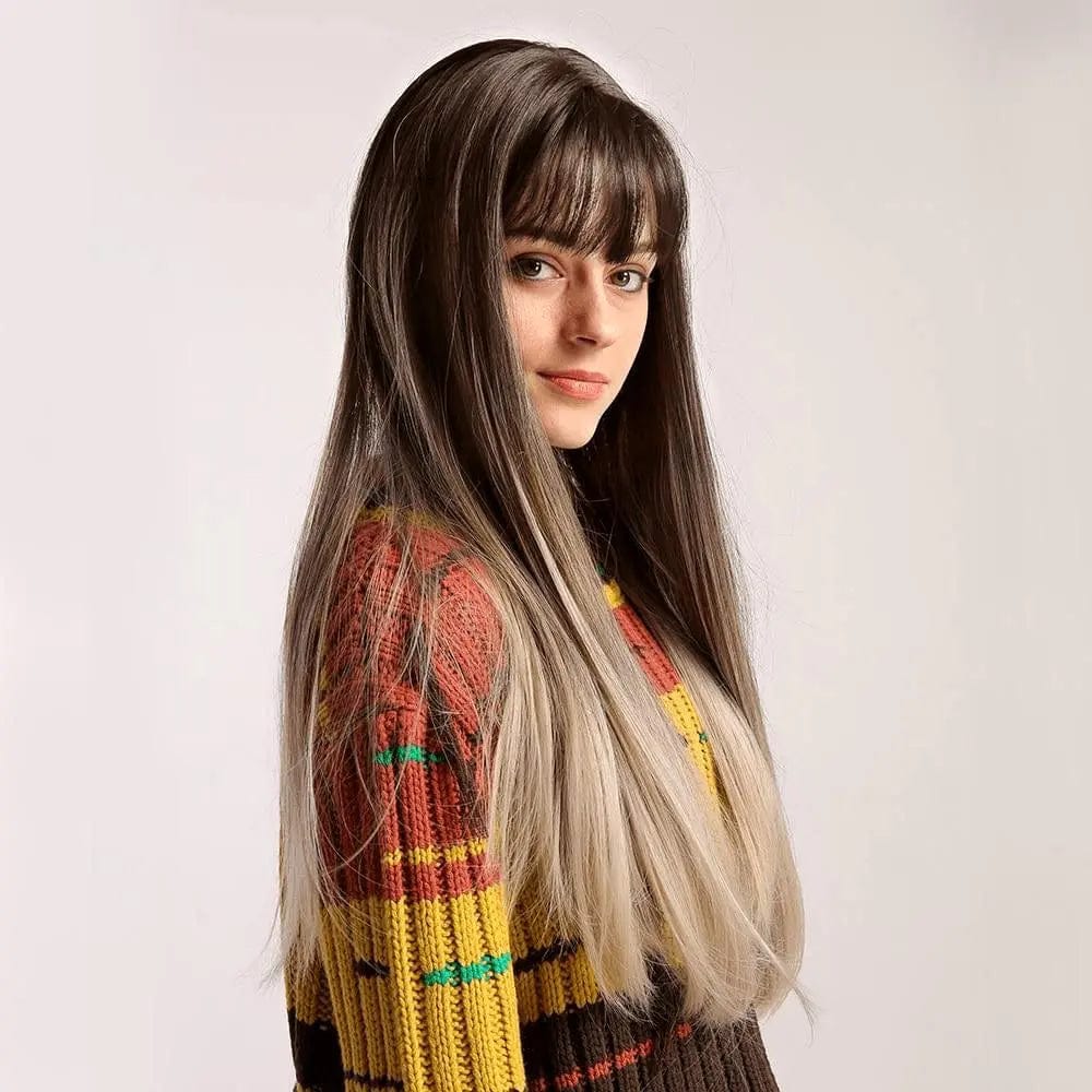 Perruque Synthétique Brune Longue - Neva - Perruque Femme