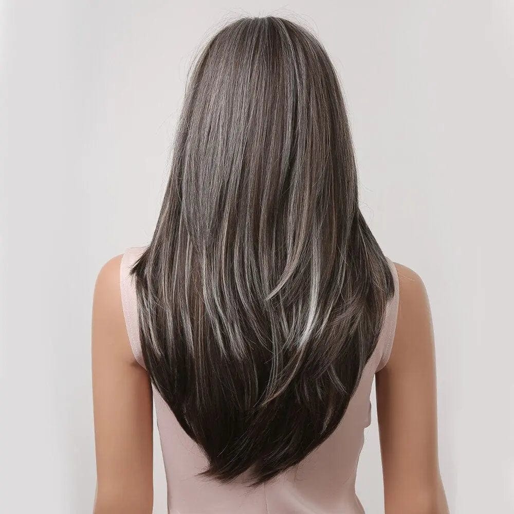 Perruque Synthétique Brune Longue - Philomena - Perruque Femme
