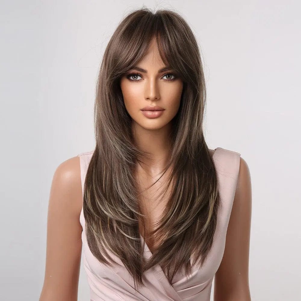 Perruque Synthétique Brune Longue - Querida - Perruque Femme