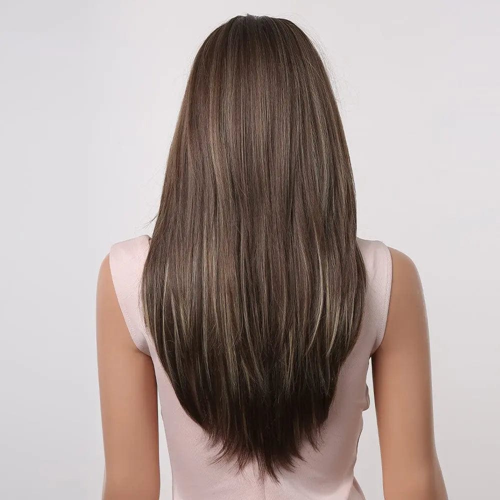 Perruque Synthétique Brune Longue - Querida - Perruque Femme