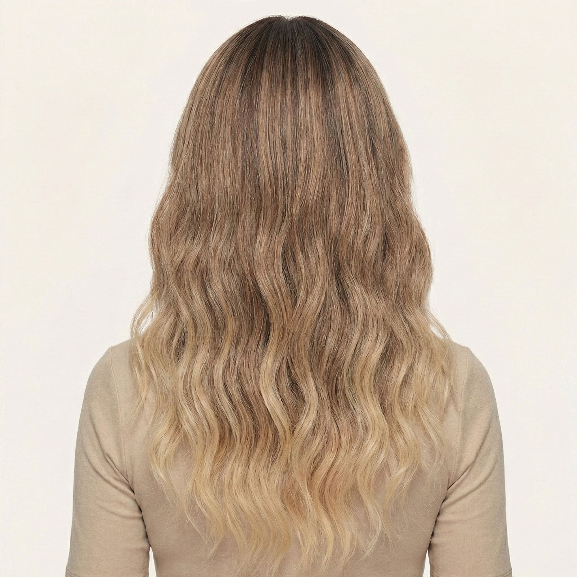 Perruque Synthétique Brune Mi-Longue - Willow - dos