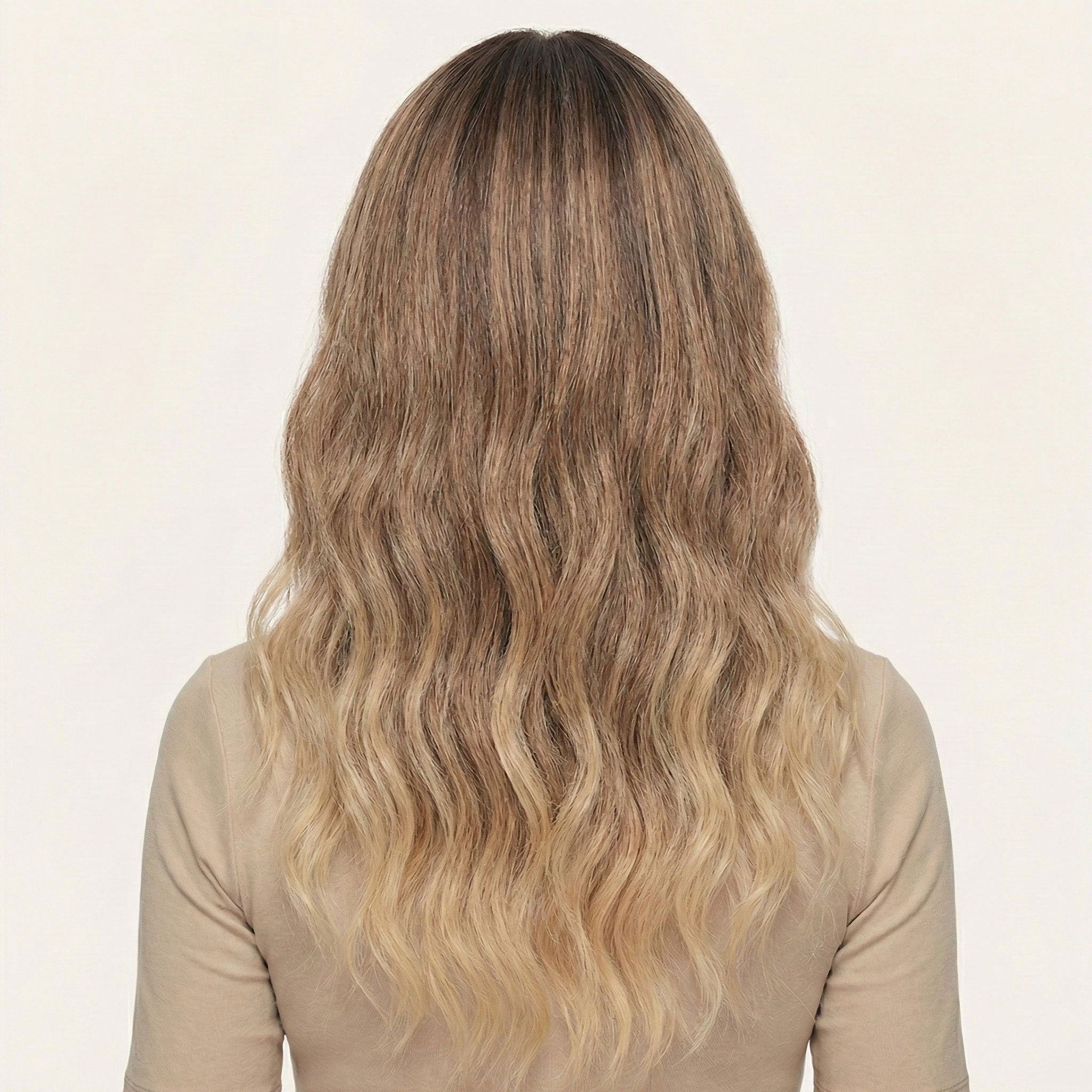 Perruque Synthétique Brune Mi-Longue - Willow - dos