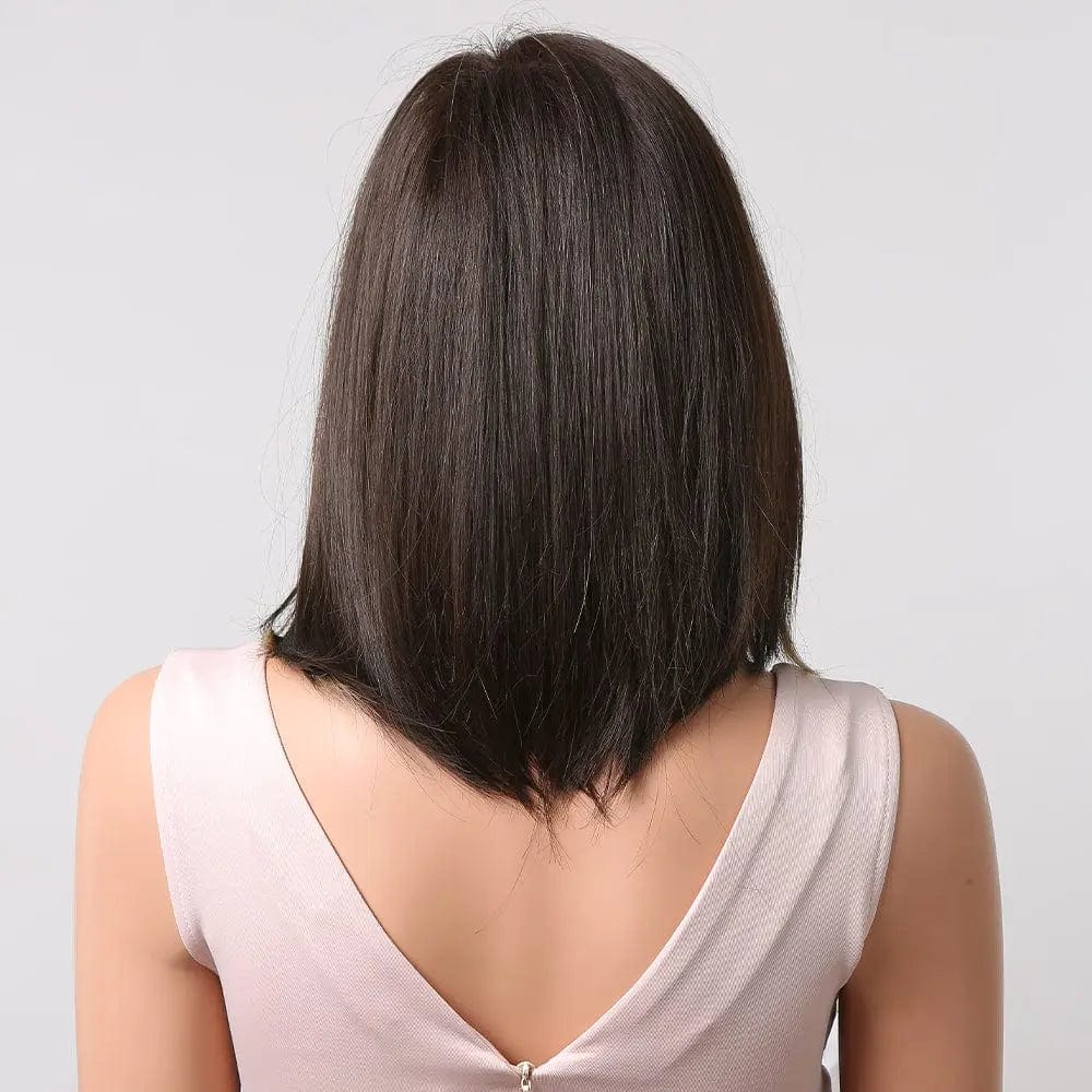 Perruque Synthétique Brune Mi-Longue - Alouette - Perruque Femme