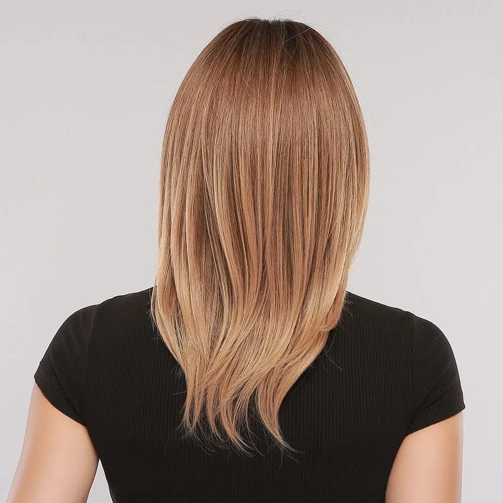 Perruque Synthétique Brune Mi-Longue - Delaney - Perruque Femme