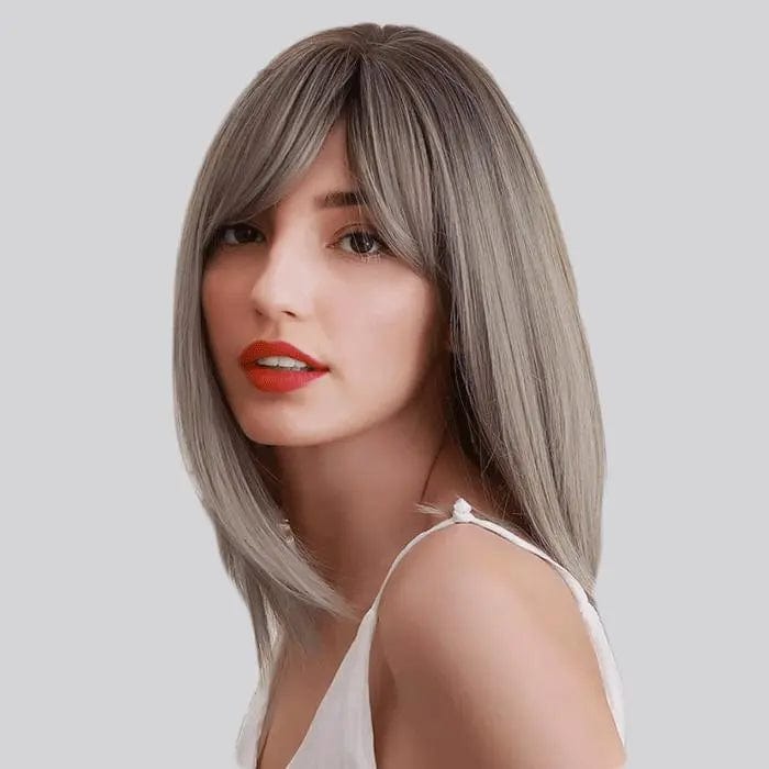 Perruque Synthétique Brune Mi-longue - Romilly - Perruque Femme
