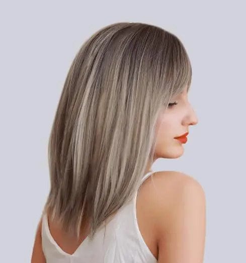 Perruque Synthétique Brune Mi-longue - Romilly - Perruque Femme