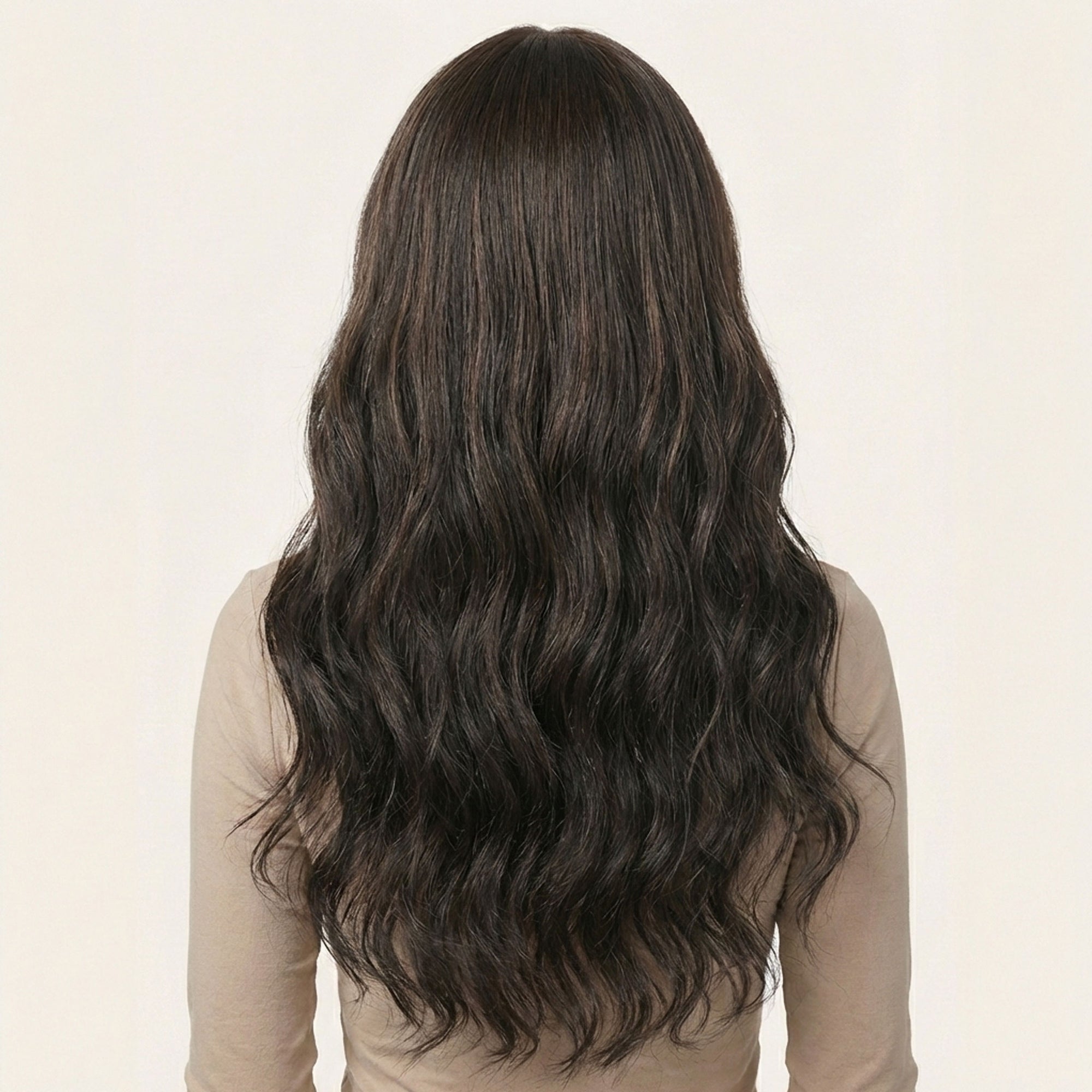 Perruque Synthétique Noire Bouclée Longue - Yolande - dos