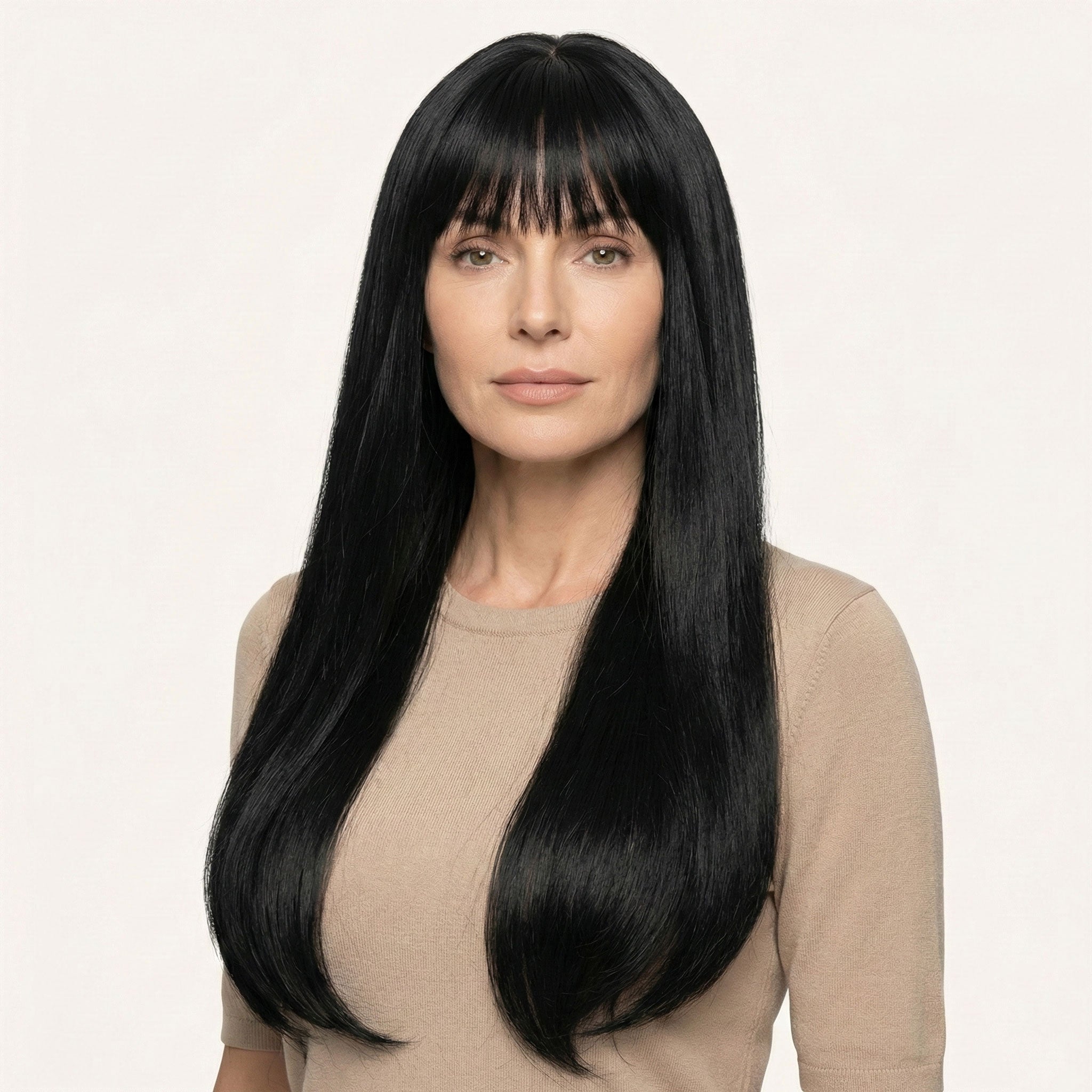 Perruque Synthétique Noire Longue - Enya