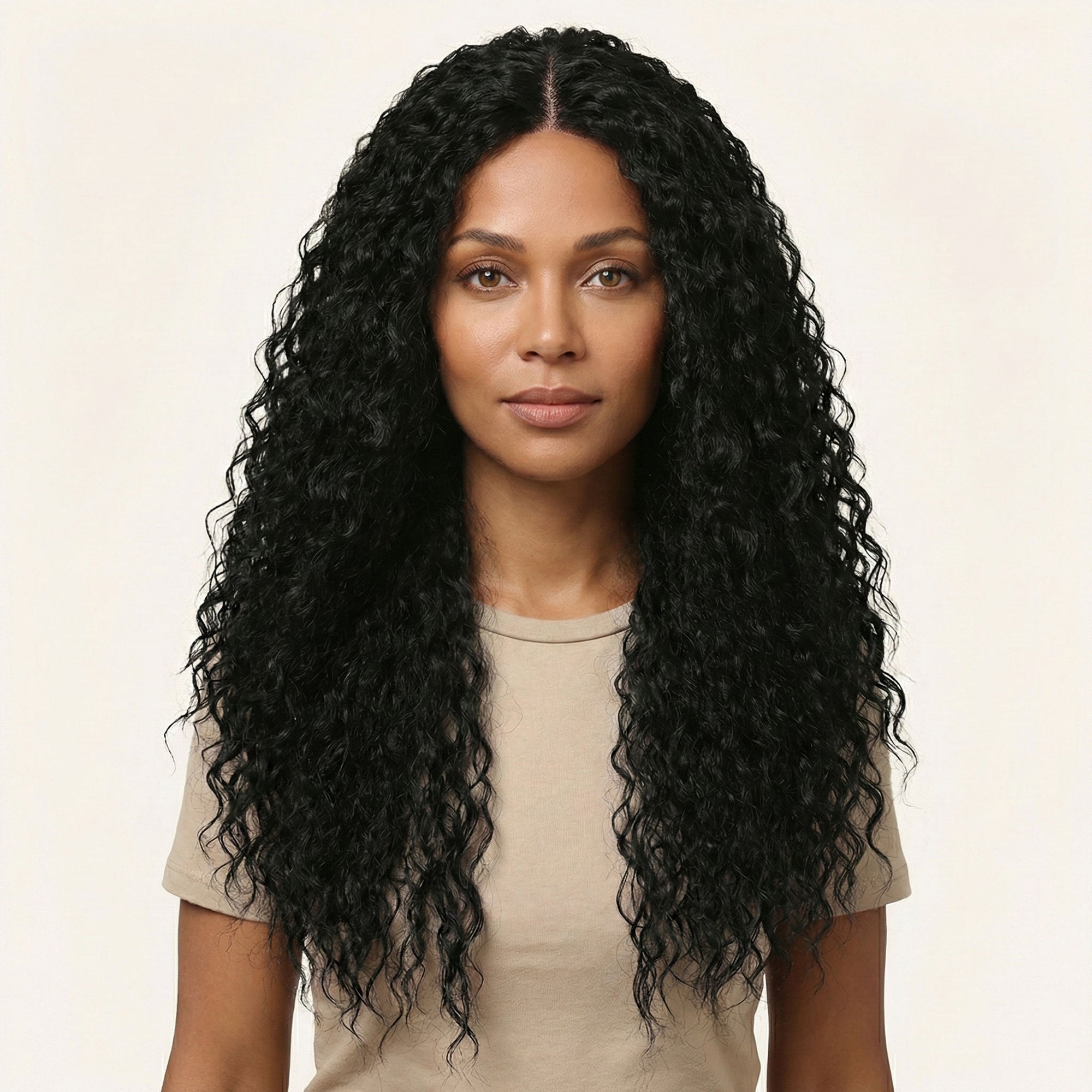 Perruque Synthétique Noire Longue - Seraphina