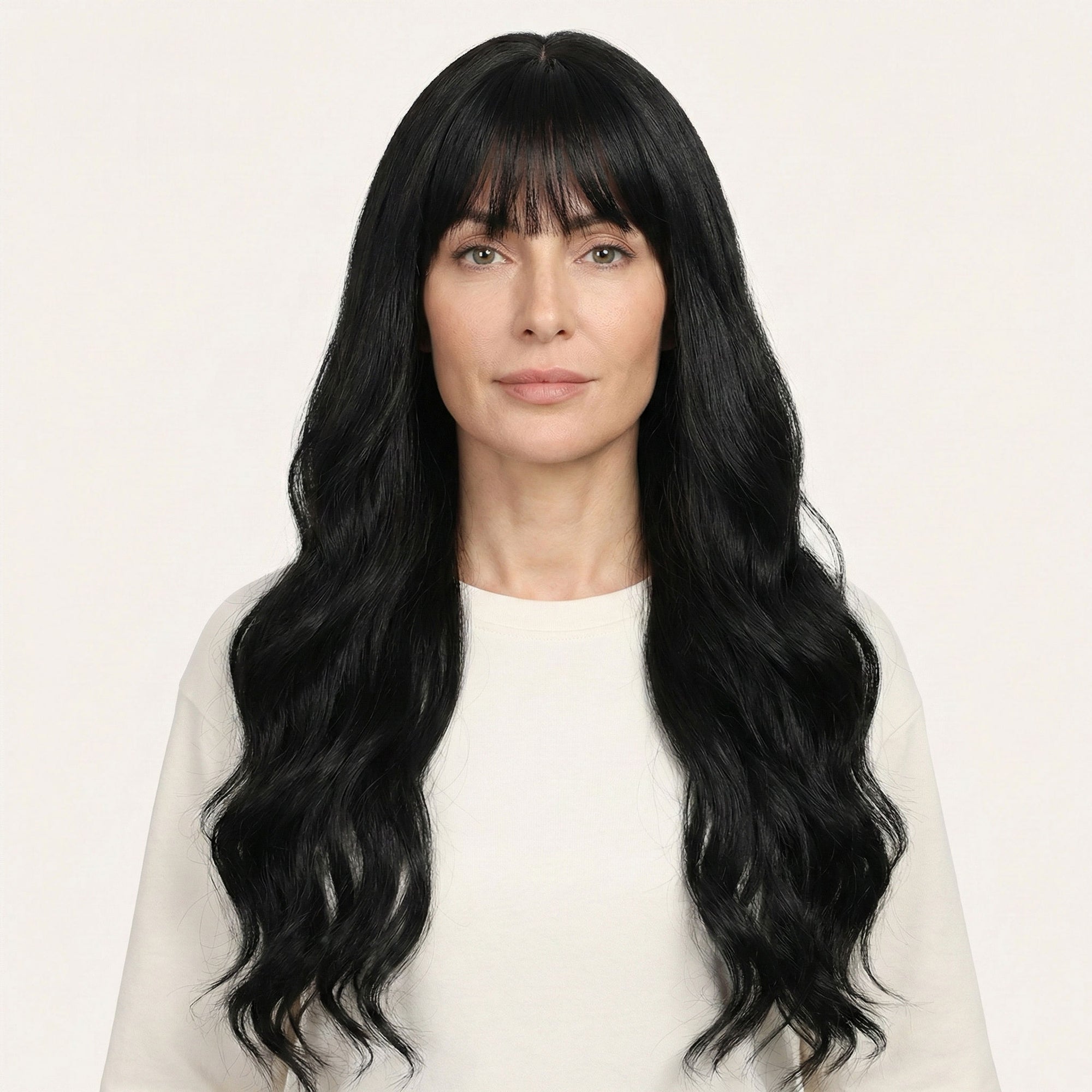 Perruque Synthétique Noire Longue - Vianne