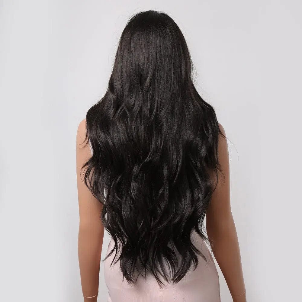 Perruque Synthétique Noire Longue - Hermine - Perruque Femme