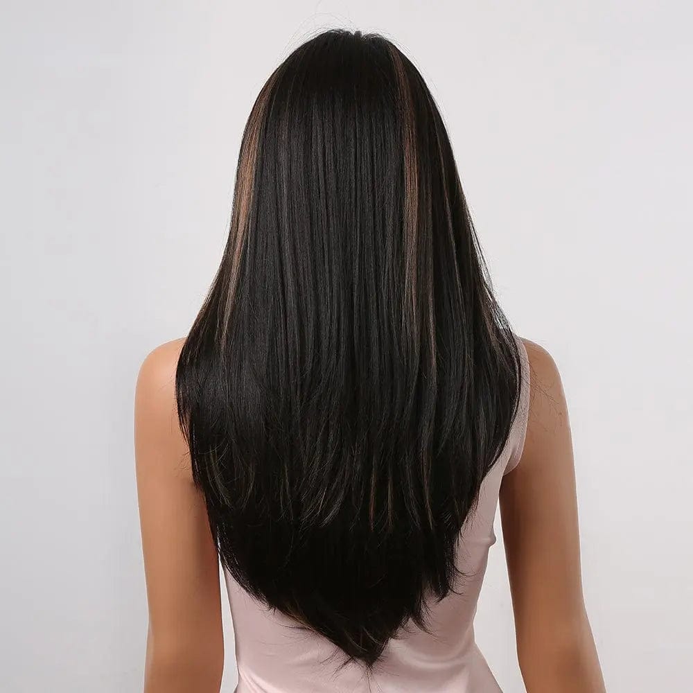 Perruque Synthétique Noire Longue - Ivette - Perruque Femme