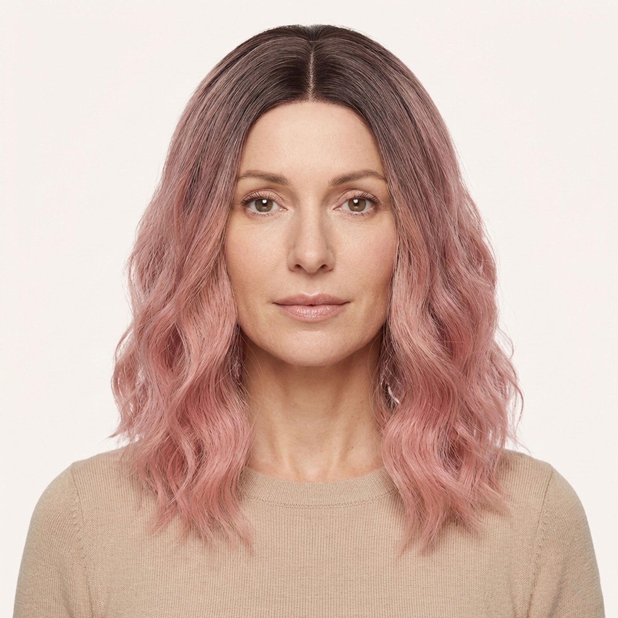 Perruque Synthétique Rose Courte - Cecily