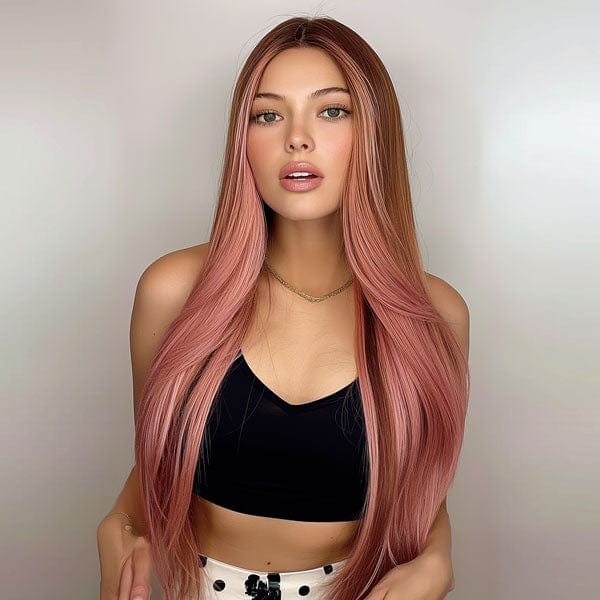 Perruque Synthétique Rose Longue - Roxelana