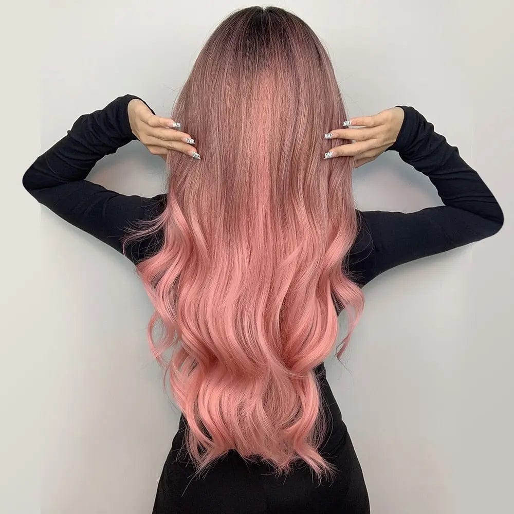 Perruque Synthétique Rose Longue - Fernanda - Perruque Femme