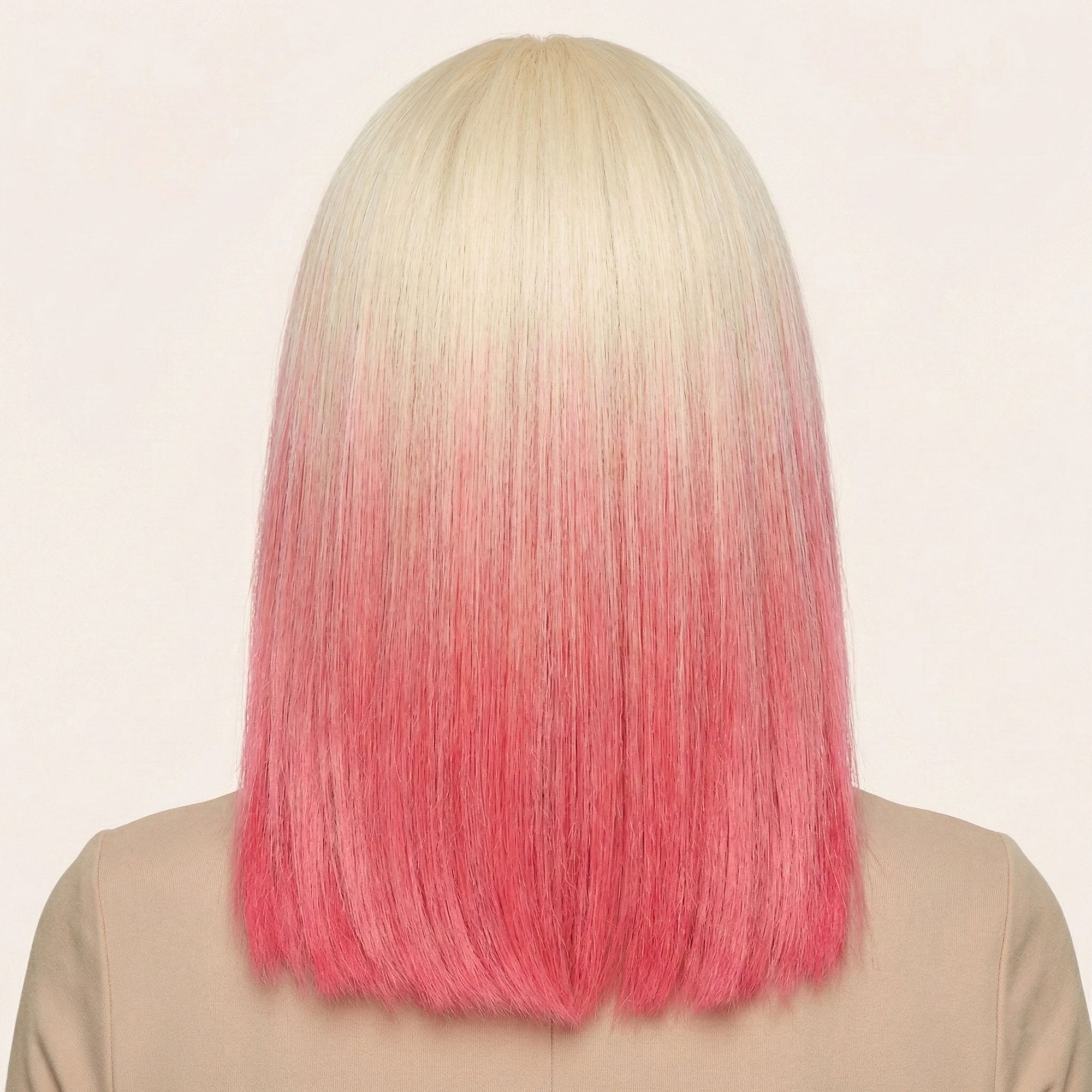 Perruque Synthétique Rose Mi-longue - Jocasta - dos