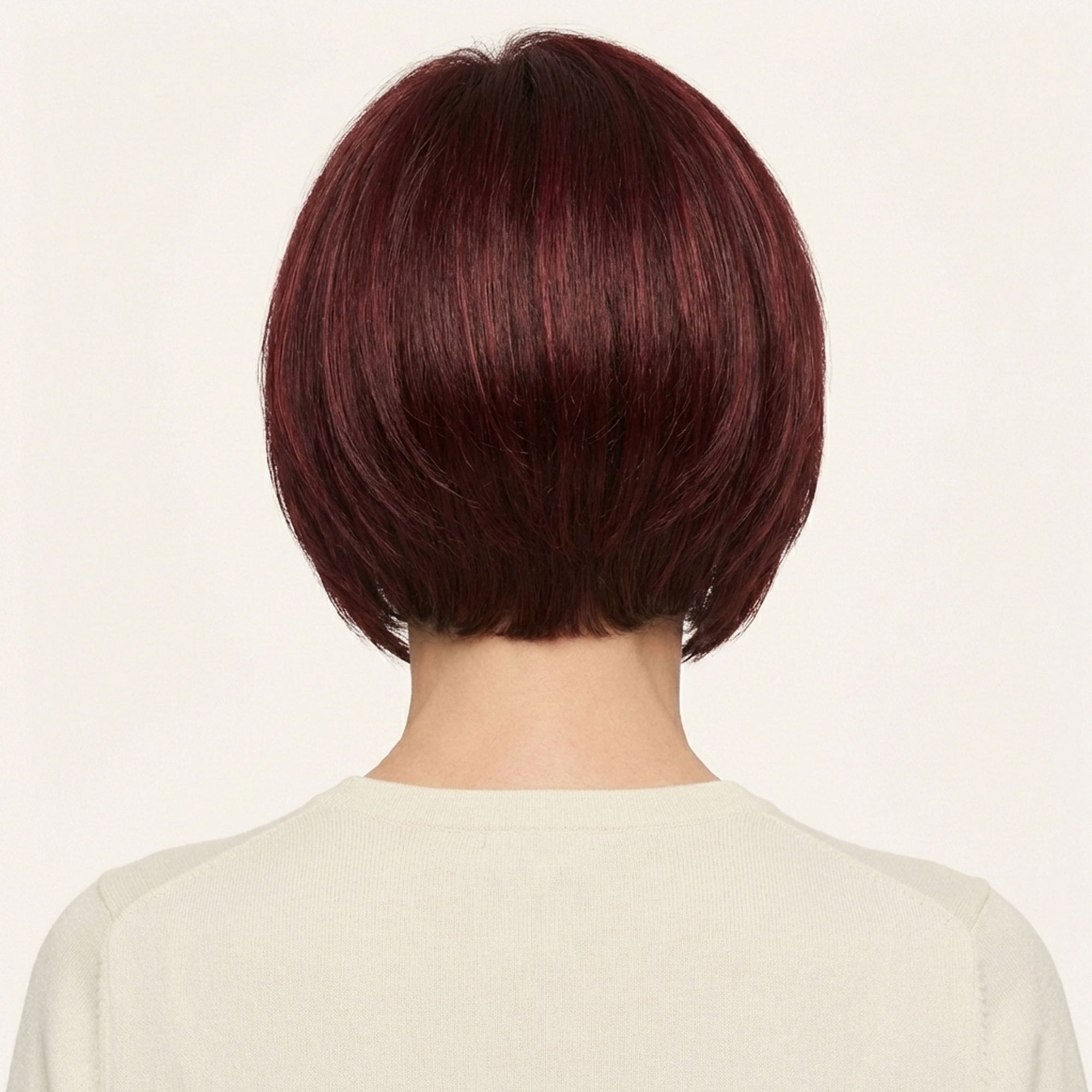 Perruque Synthétique Rouge - Géraldine - dos