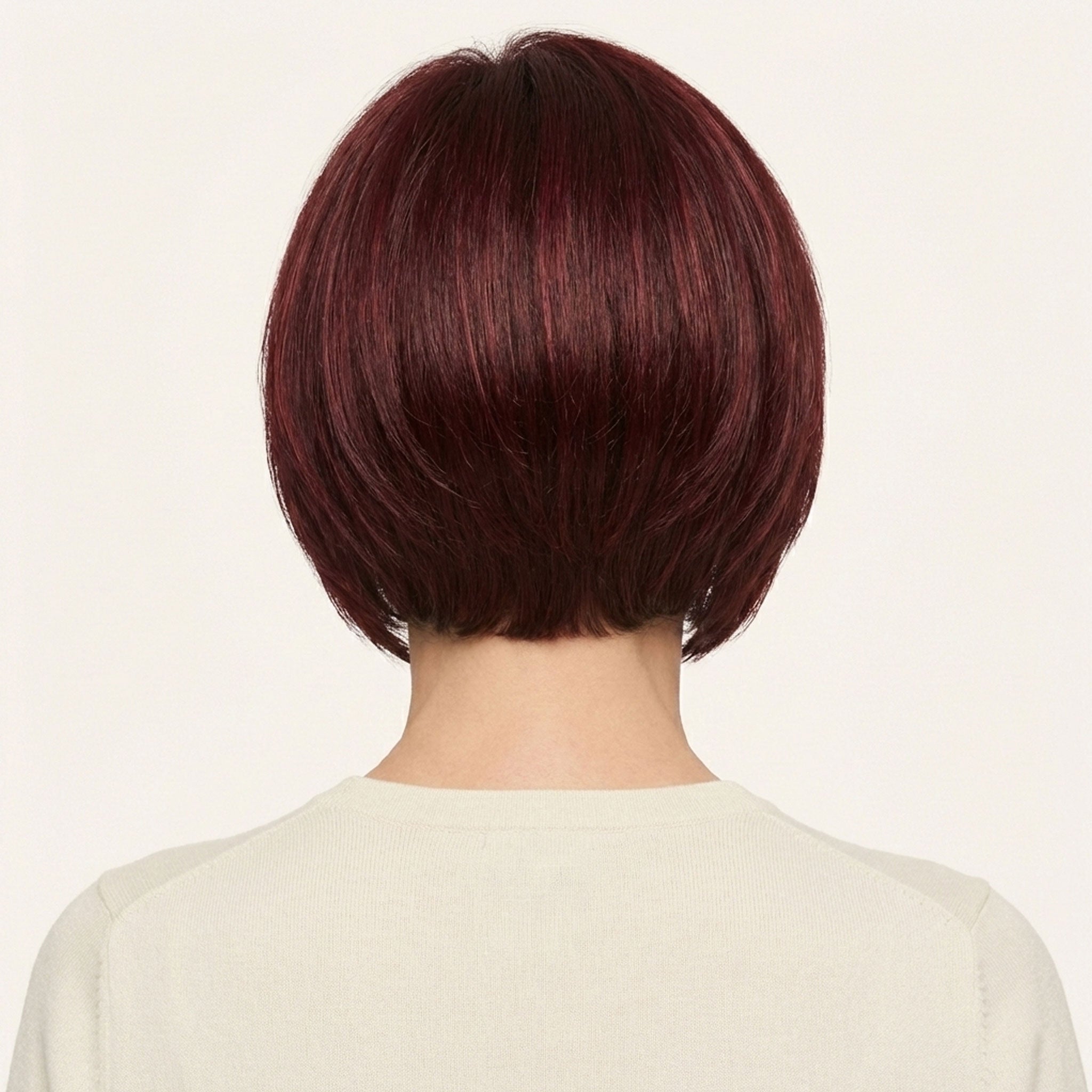 Perruque Synthétique Rouge - Géraldine - dos