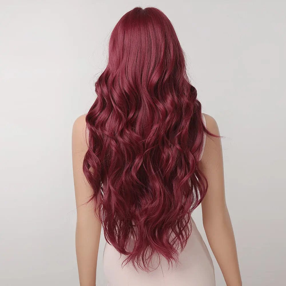 Perruque Synthétique Rouge Bouclée Longue - Pascale - Perruque Femme